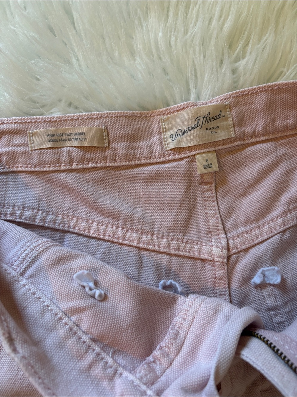 Universal Thread Pink High Rise Barrel Leg Pants - Picture 2 of 11